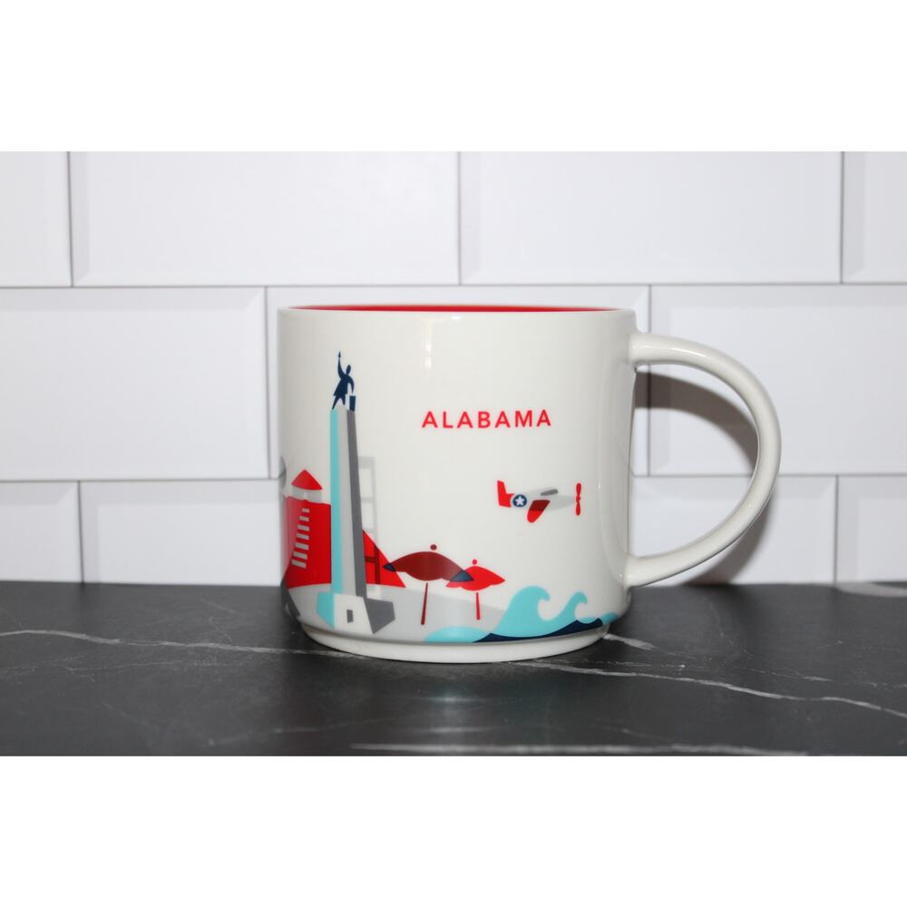 Starbucks Alabama You Are Here YAH Collection 14oz Coffee Cup EUC